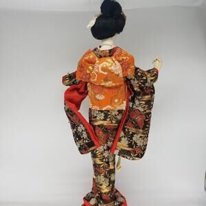 Vintage 1960s Musical Geisha Doll by Nishi & Co  - 20 Inches - Includes Base